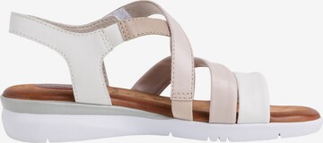 JANA Strap Sandals 'Troja' in White