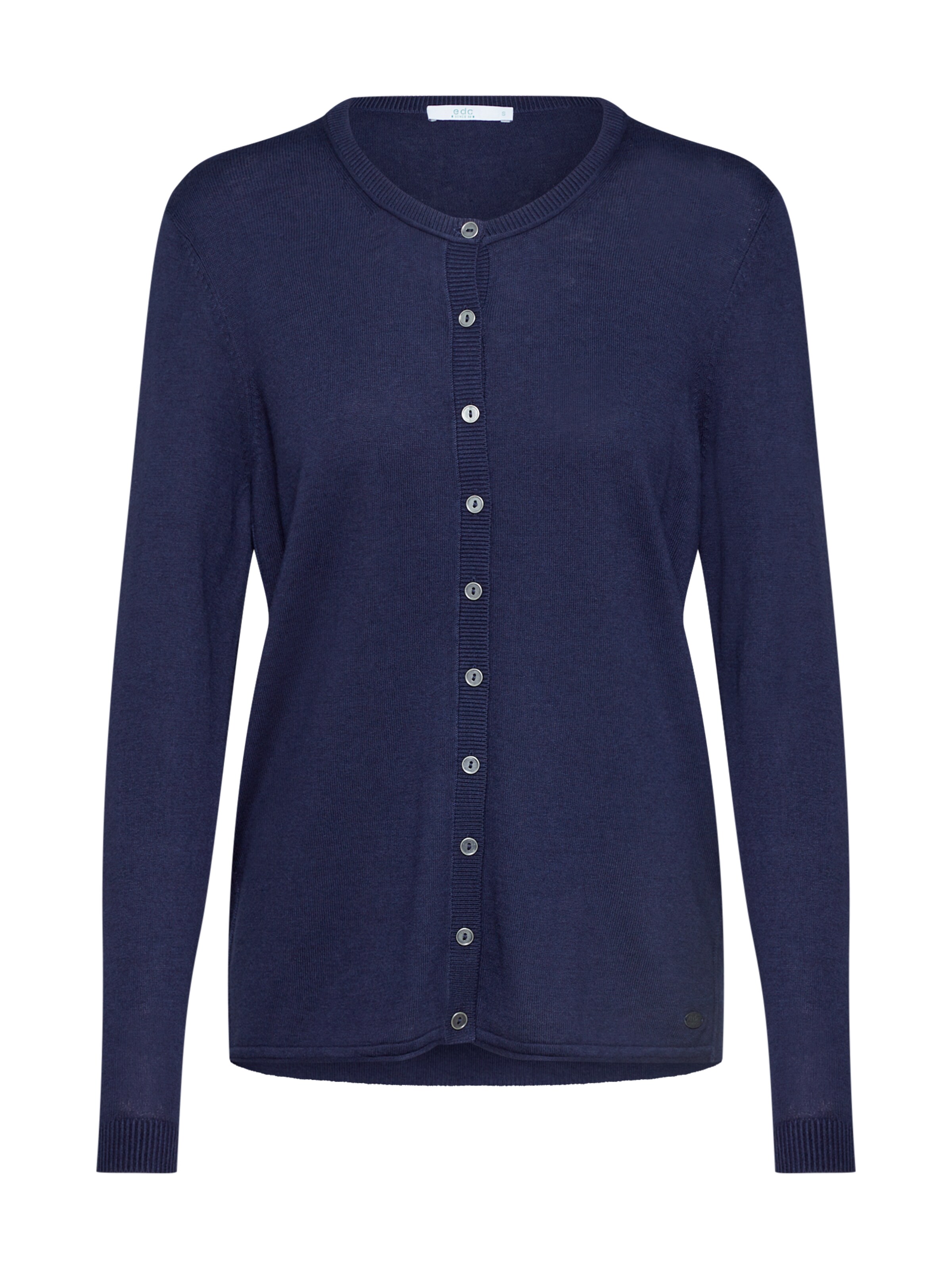 EDC BY ESPRIT - Gebreid vest in de kleur Navy