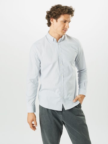 Coupe regular Chemise TOM TAILOR en blanc : devant