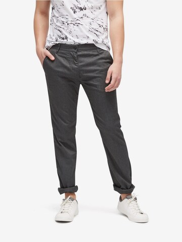 Coupe slim Pantalon TOM TAILOR DENIM en gris