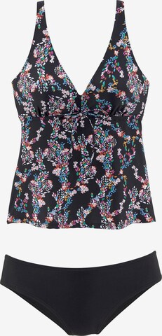 PETITE FLEUR - Triángulo Tankini en negro: frente