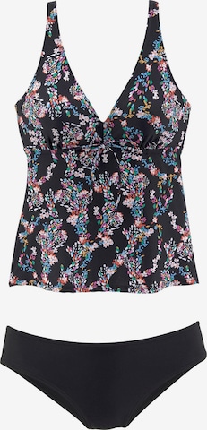 PETITE FLEUR Kolmio Tankini värissä musta: edessä