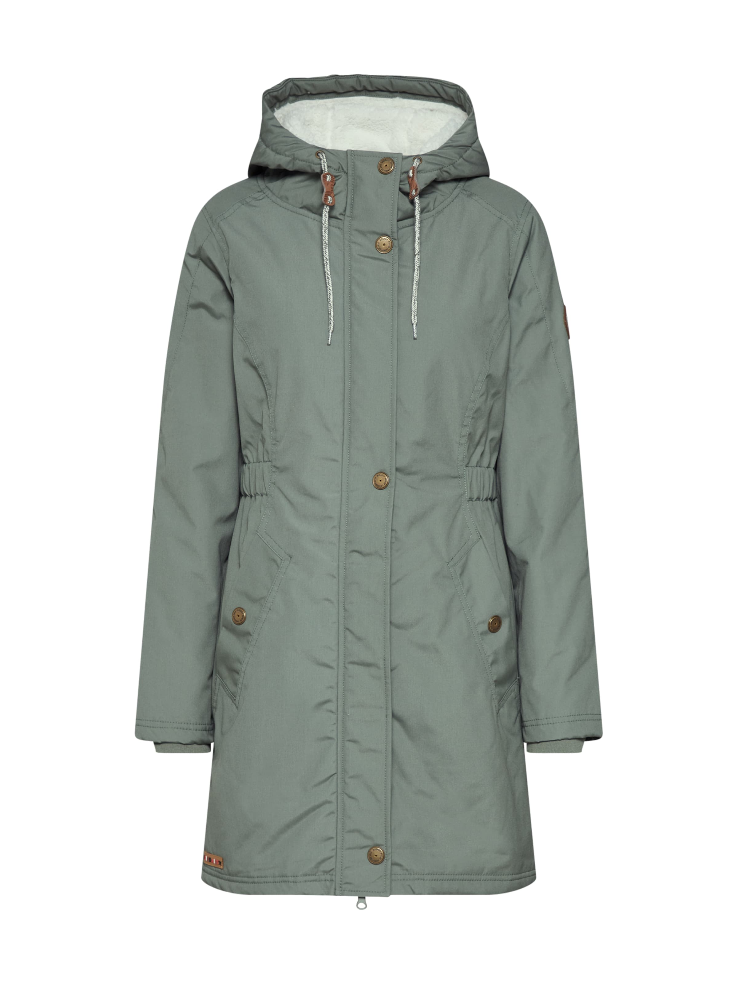 Iriedaily Λειτουργικό παλτό 'Hopi' σε πράσινο: μπροστά