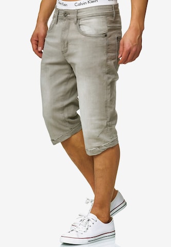 INDICODE JEANS Regular Shorts 'Jaspar' in Grau: predná strana