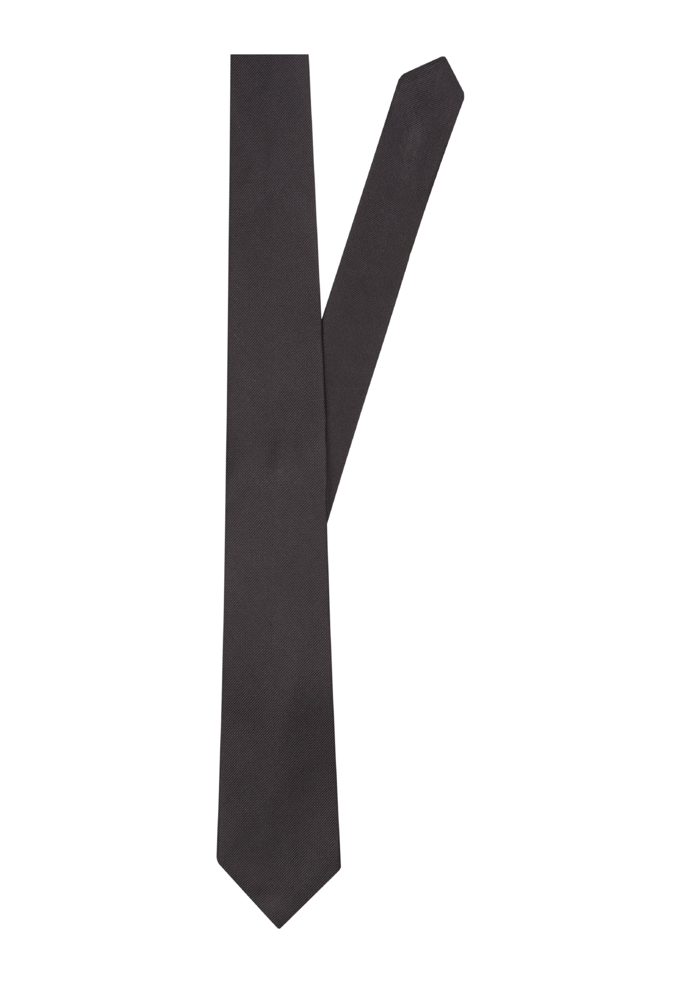 SEIDENSTICKER Tie 'Schwarze Rose' in Grey