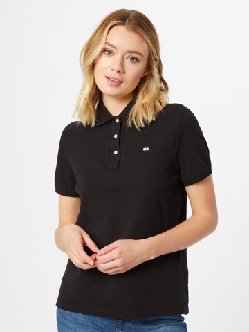 Tommy Jeans Tričko – černá: přední strana
