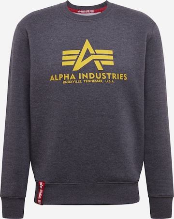 ALPHA INDUSTRIES Sweatshirt in Grijs: voorkant