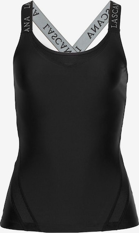 LASCANA ACTIVE Sports Top in Black: front