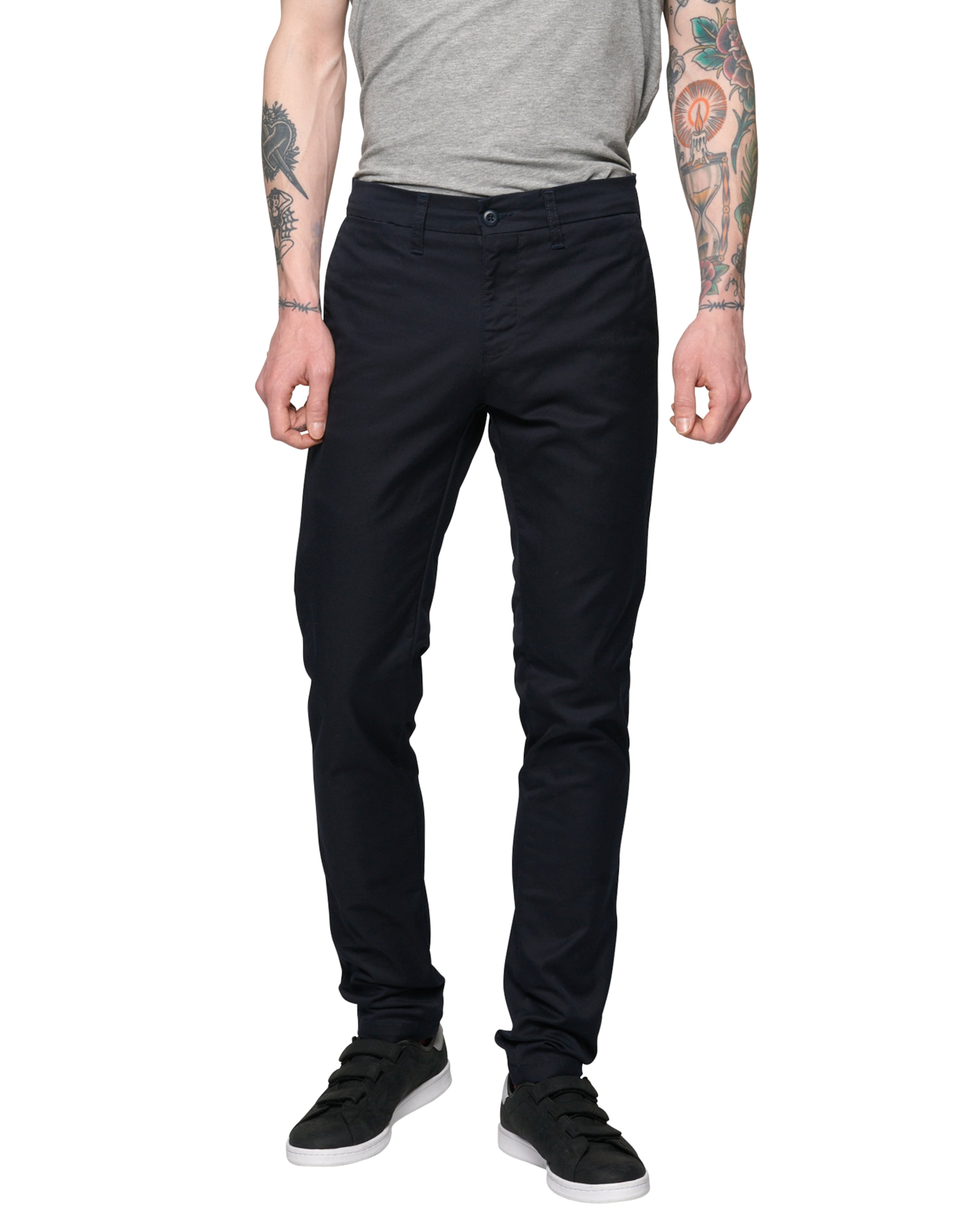 Carhartt WIP - Slimfit Calças chino 'Sid' em azul: frente