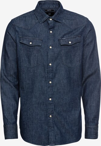 Chemise G-Star RAW en bleu : devant