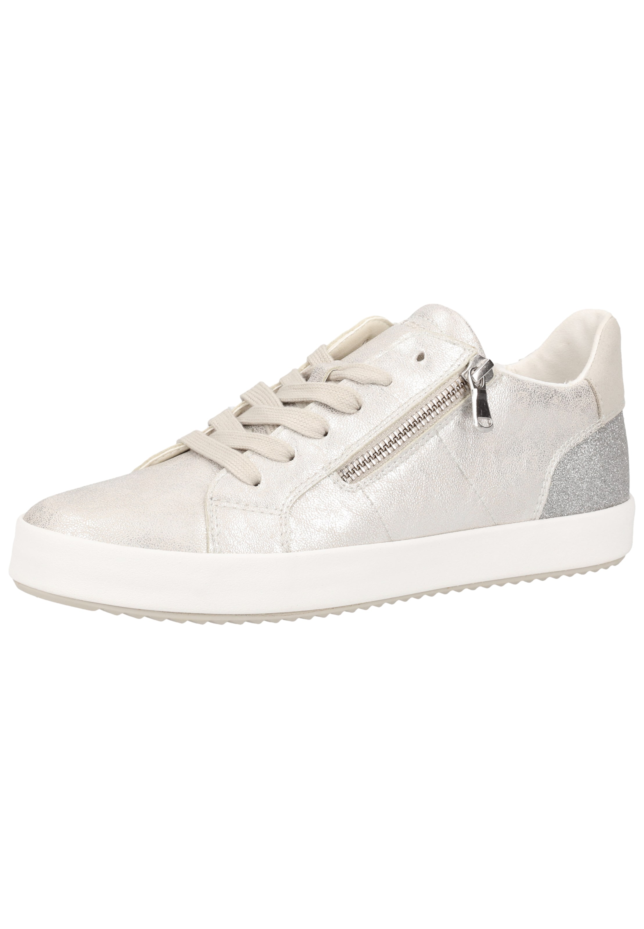 Baskets basses &#x27;Blomiee&#x27; GEOX en argent : devant
