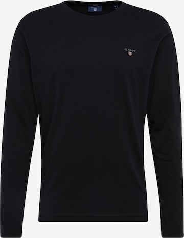 GANT Regular fit T-shirt i svart: framsida