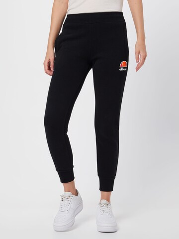 ELLESSE Tapered Παντελόνι 'Queenstown' σε μαύρο: μπροστά