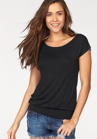 T-shirt LASCANA en noir : devant