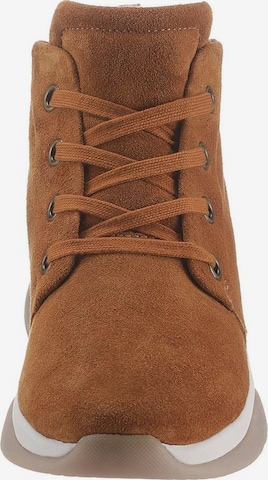 GABOR Lace-Up Ankle Boots in Brown