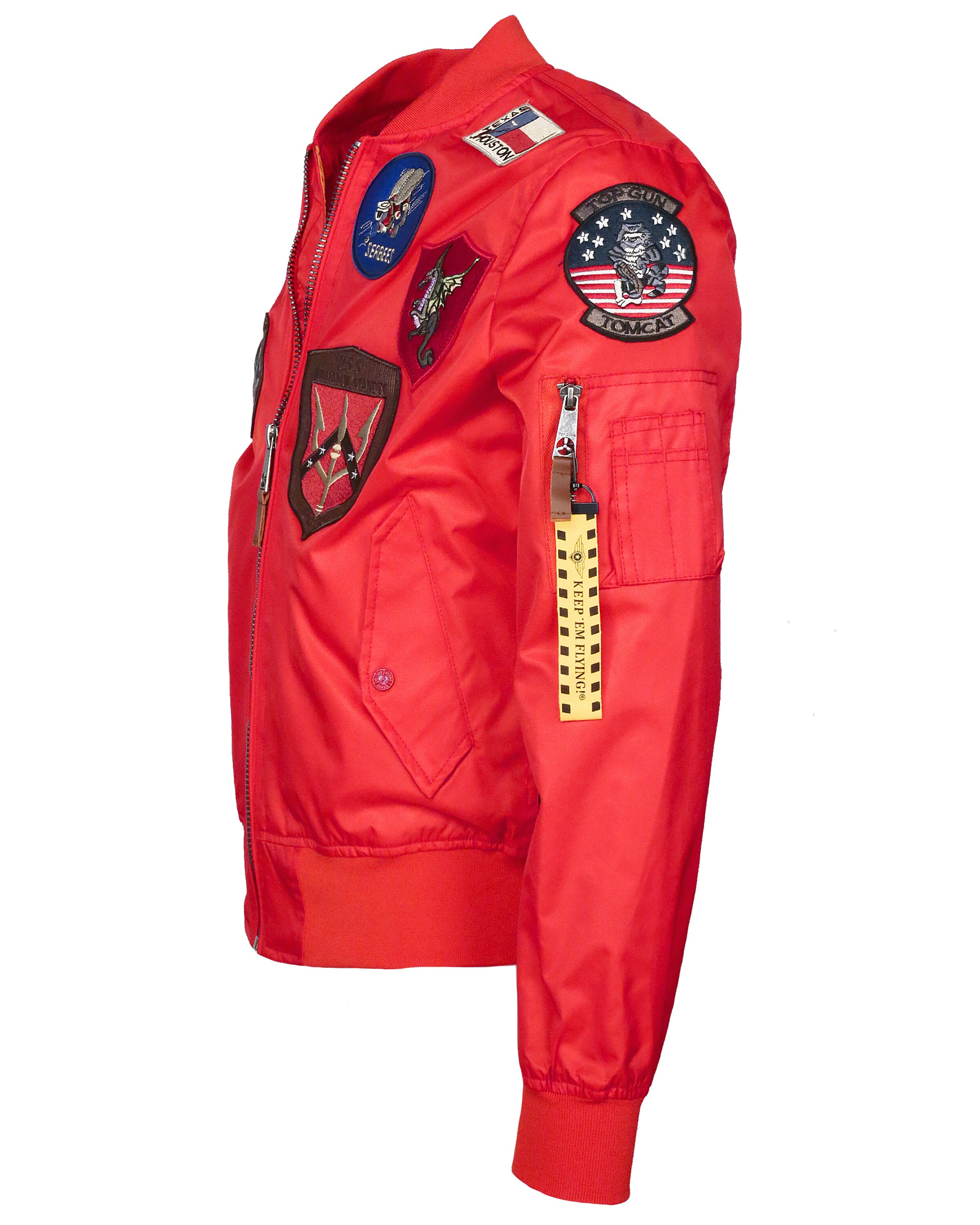 TOP GUN Between-season jacket ' Beast ' in Red