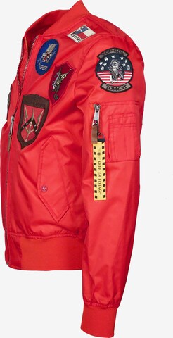 TOP GUN Bomberjacke ' Beast ' in Rot