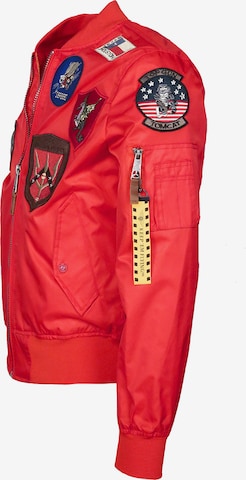 TOP GUN Between-Season Jacket ' Beast ' in Red