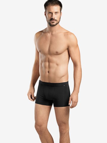 Boxers Hanro en noir : devant