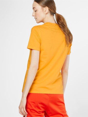 ADIDAS ORIGINALS Majica 'Trefoil' | oranžna barva: zadnja stran