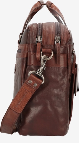 Spikes & Sparrow Document Bag in Brown