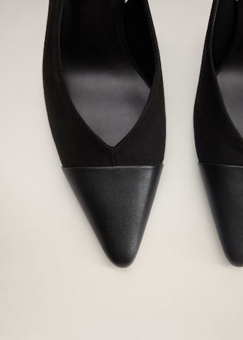 MANGO Slingpumps 'Spring' in Schwarz