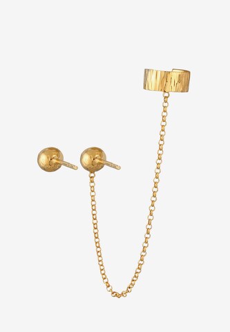 ELLI Ohrringe Ear Chain, Earcuff, Kugel in Gold