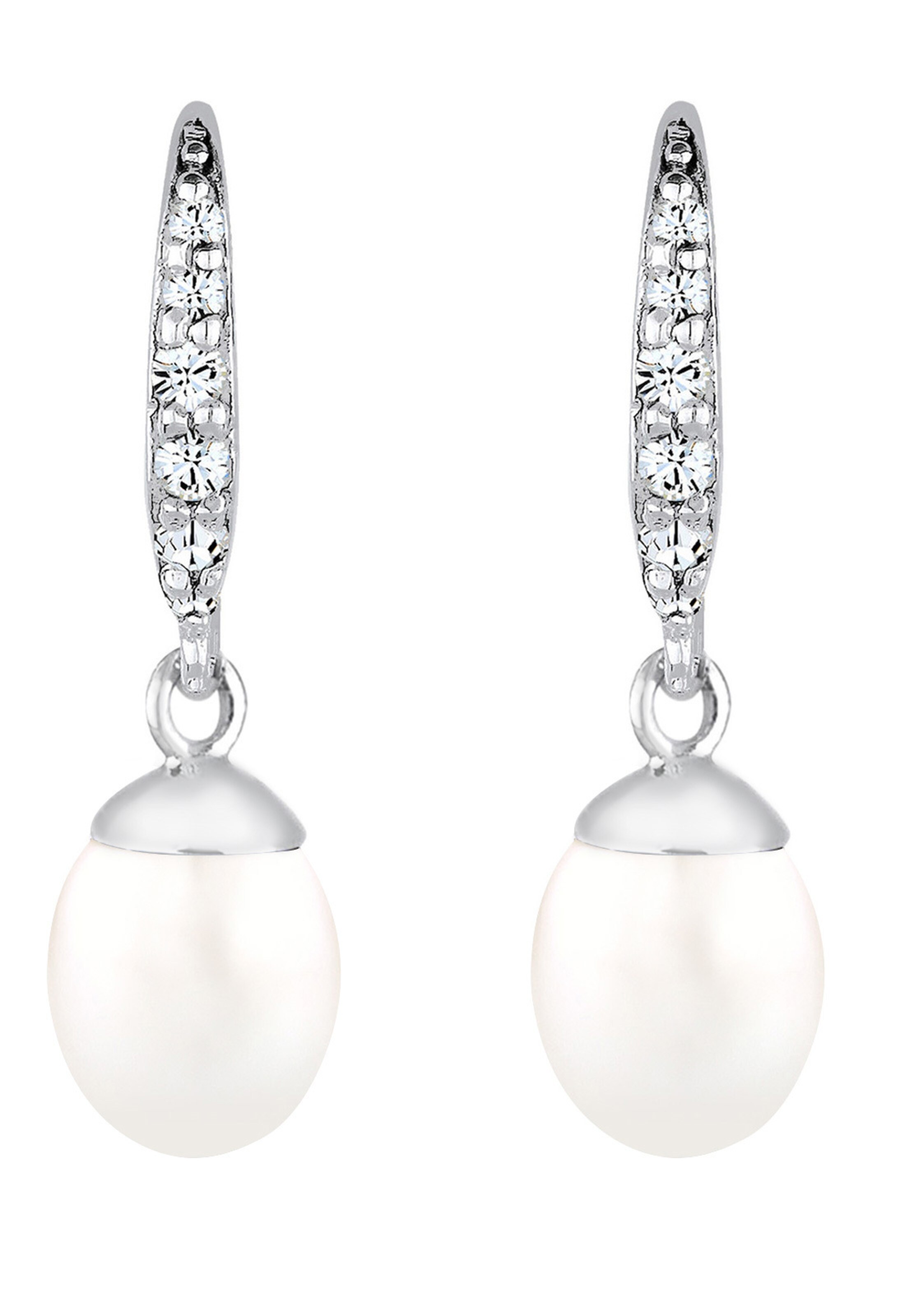 ELLI Earrings in Silver / Pearl white, Item view