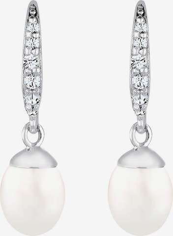 Boucles d'oreilles ELLI en blanc : devant