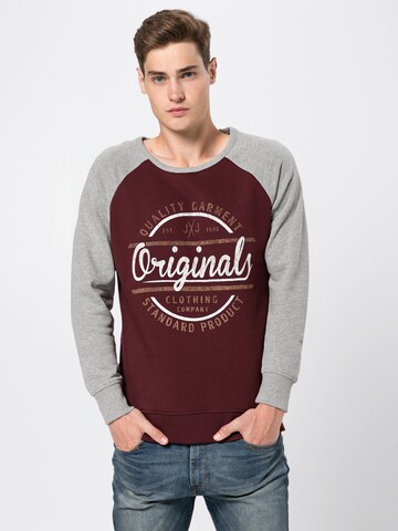 JACK & JONES Sweatshirt 'Vinnie' in Rot: predná strana