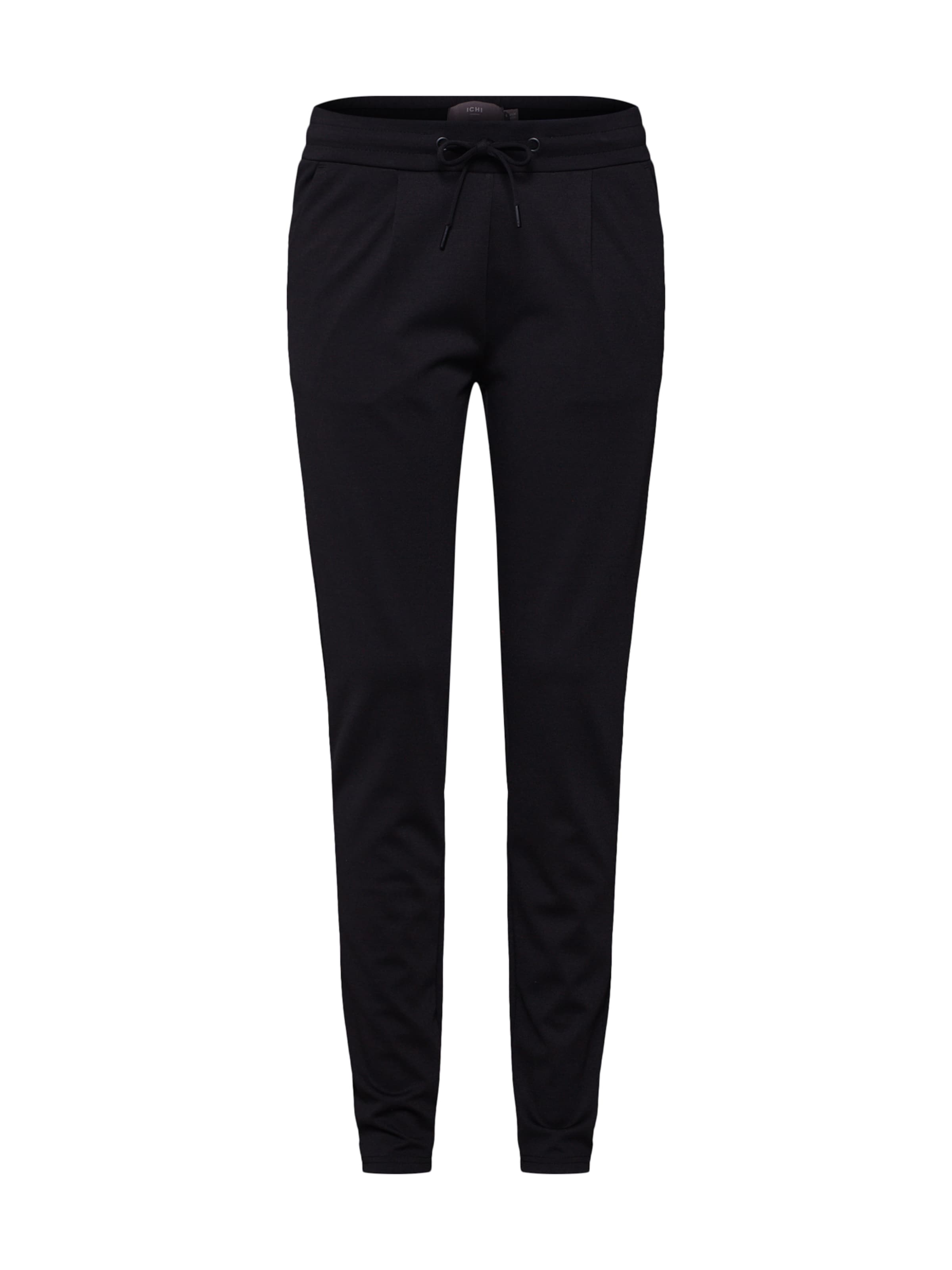 ICHI Tapered Bukser 'IHKate' i sort: forside