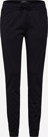 Coupe slim Pantalon 'Kate' ICHI en noir : devant