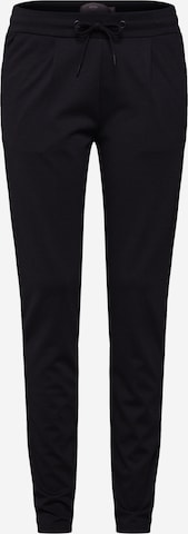 ICHI Tapered Pants 'Kate' in Black: front