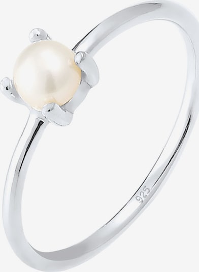 ELLI Prsten - stříbrná / perlově bílá, Produkt