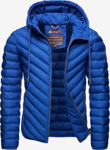 NAVAHOO Steppjacke 'Fey-Tun' in Blau