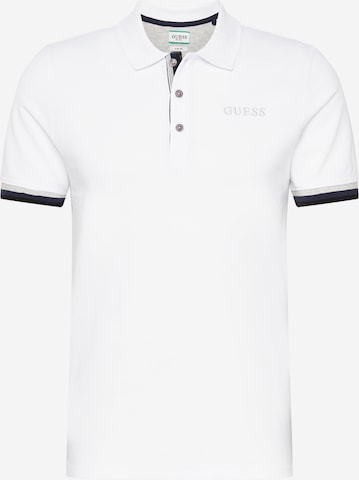 GUESS Poloshirt 'Clancy' in Weiß: predná strana