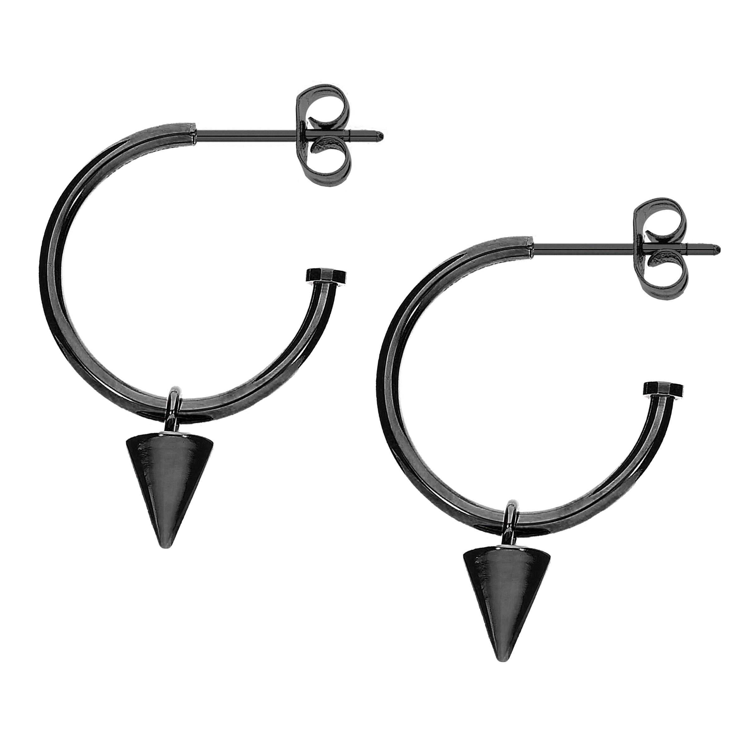 Liebeskind Berlin Oorbellen in Zwart: voorkant