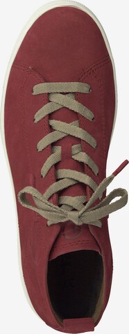 Tamaris GreenStep Sneakers hoog in Rood