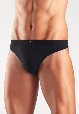 H.I.S String in Schwarz: Vorderseite