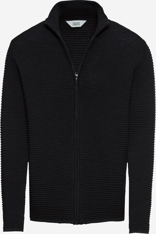 !Solid Regular fit Knit Cardigan 'Struan' in Black: front