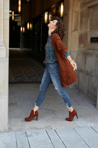 Aniston SELECTED Knit Cardigan in Brown