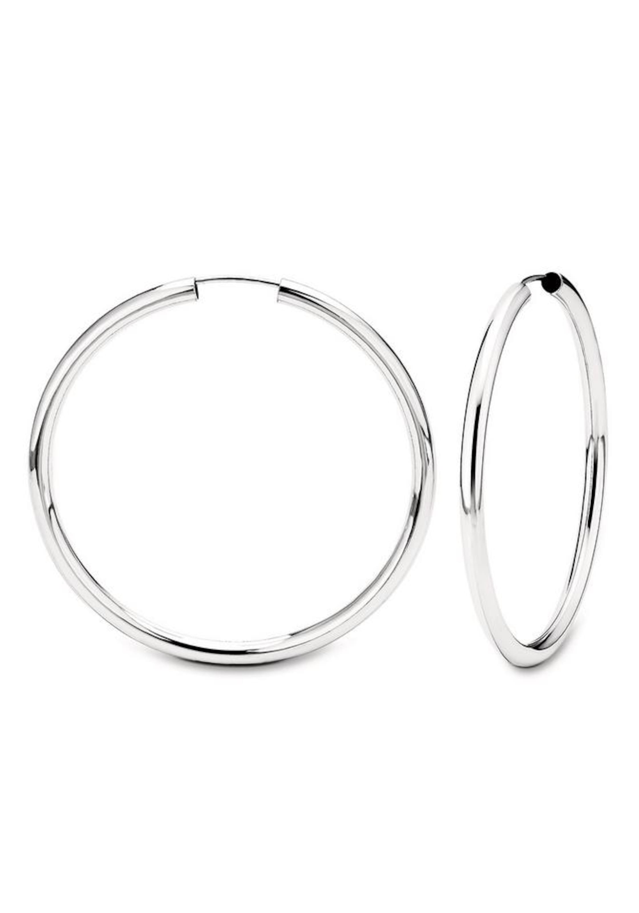 AMOR Creolen in Silber: Vorderseite