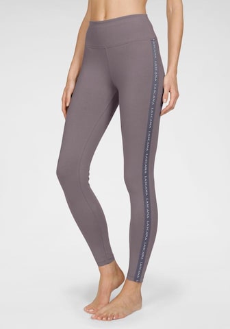 LASCANA ACTIVE Skinny Workout Pants in Grey: front