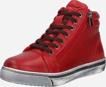 COSMOS COMFORT High-Top Sneakers in Red: front