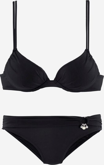 s.Oliver Push-up-Bikini in schwarz, Produktansicht