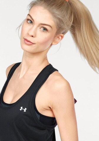 UNDER ARMOUR Sports Top in Black