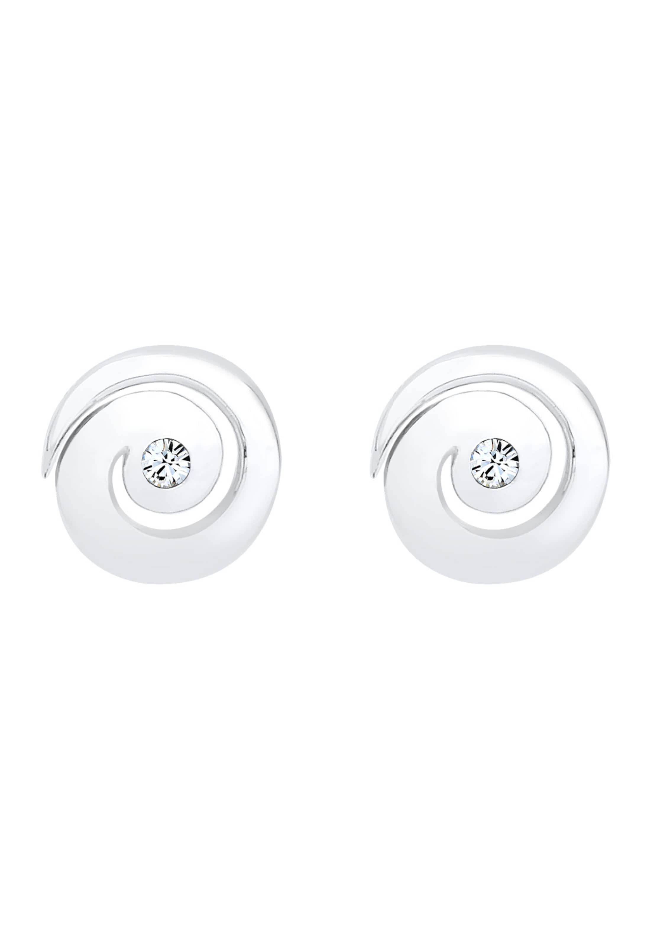 ELLI Σκουλαρίκια 'Kristall' σε ασημί: μπροστά