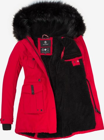 NAVAHOO - Parka de inverno 'Luluna' em vermelho