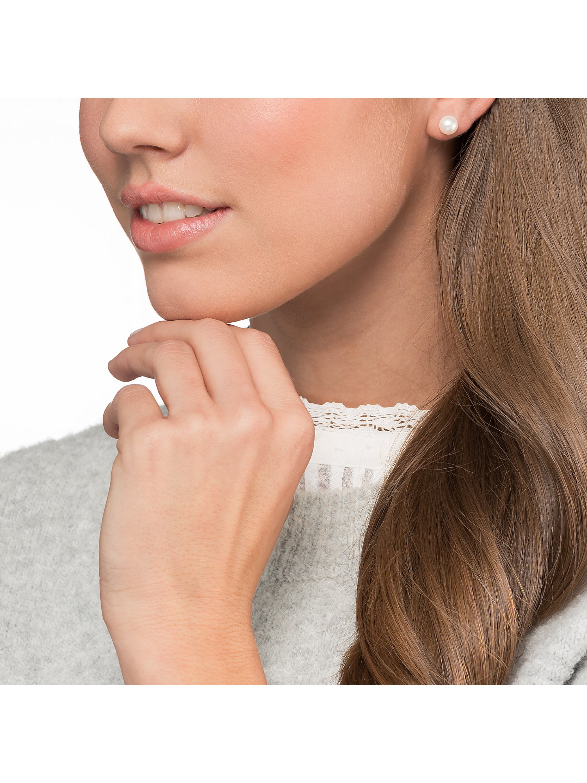 CHRIST Earrings in White