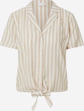 Camicia da donna 'Sovera' di VILA in beige: frontale